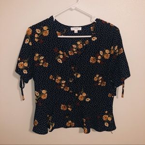 Button Up Crop Shirt